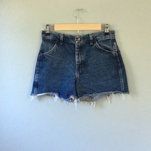 Vintage High Rise Denim Cutoffs